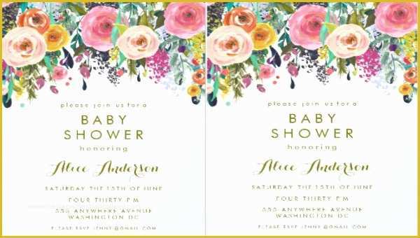 Flower Invitations Templates Free Of 5 Floral Invitation Banners Psd