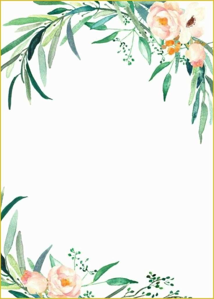 Flower Invitations Templates Free Of Watercolor Flowers Details Wedding Invitations