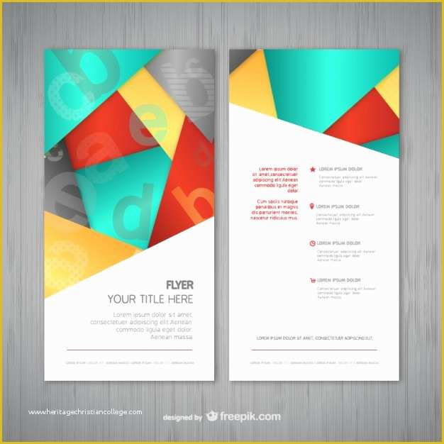 Flyer Templates Free Download Of Abstract Flyer Template Vector