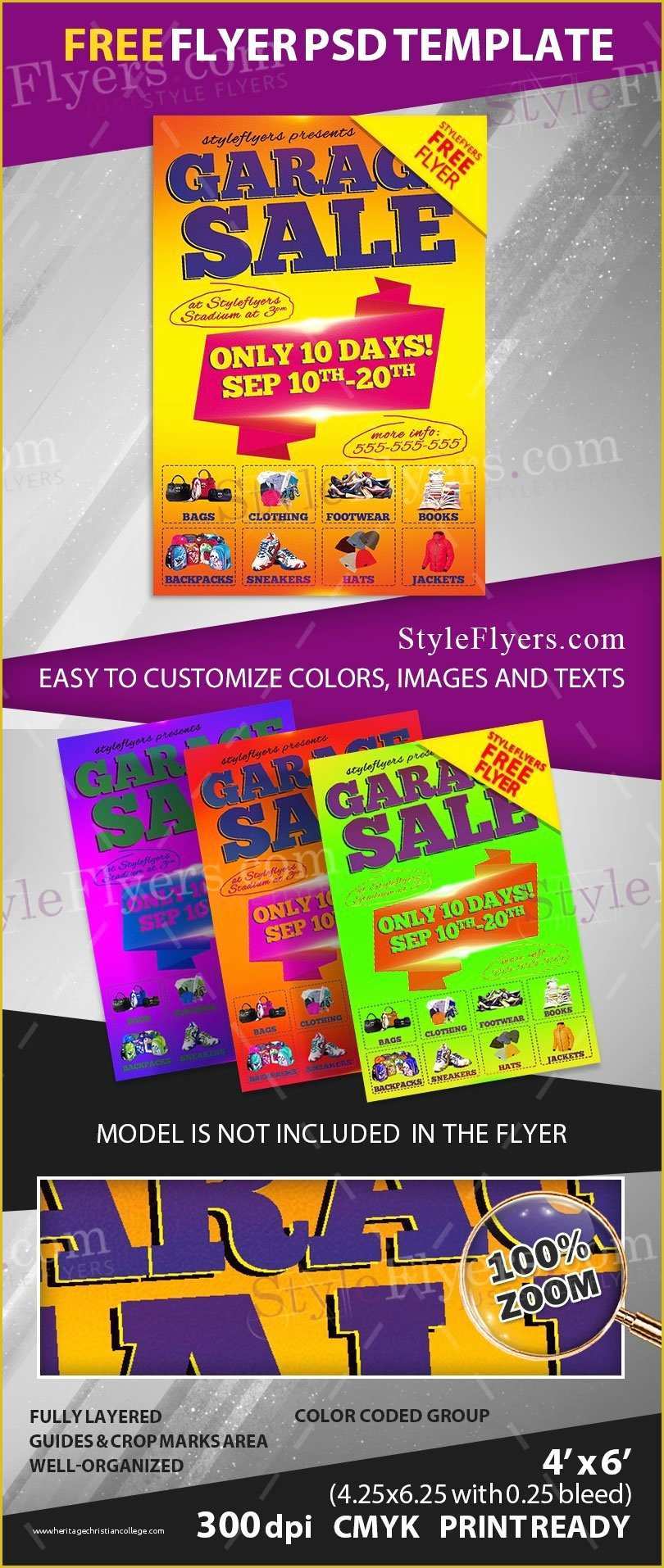 Flyer Templates Free Download Of Garage Sale Free Psd Flyer Template Free Download