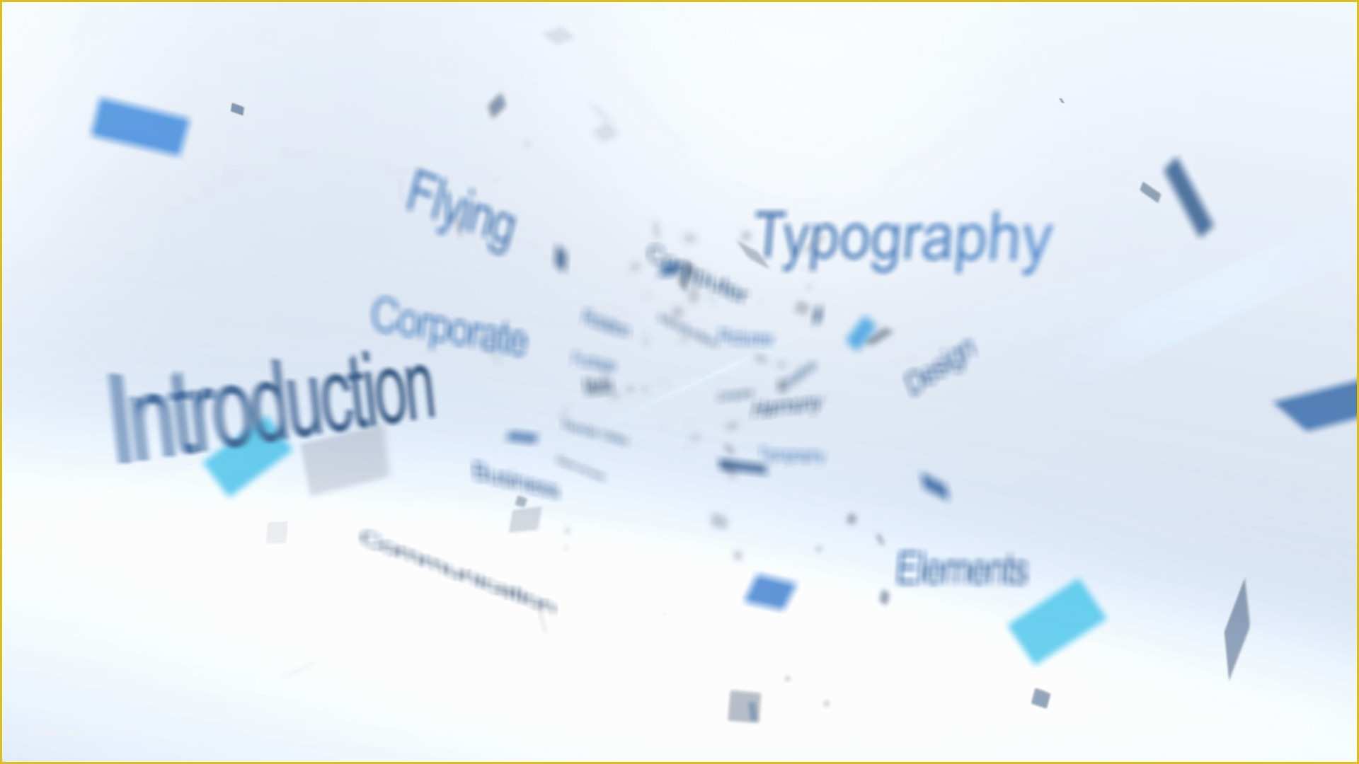 Flying Pictures after Effects Template Free Of Flying Typography Logo