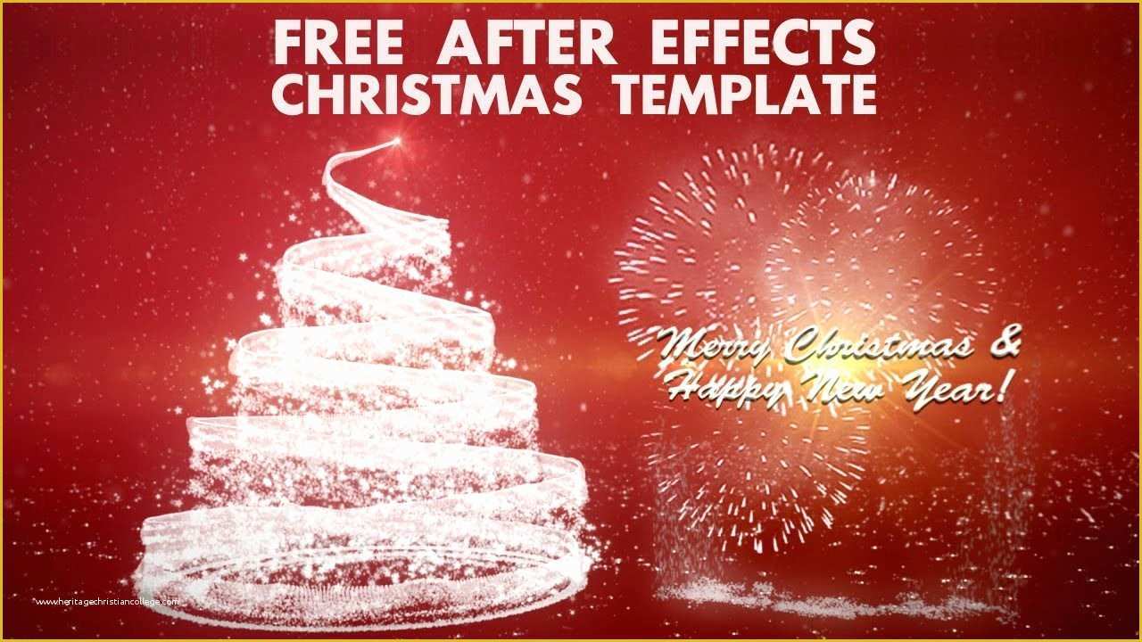 Flying Pictures after Effects Template Free Of Free Christmas Ecard Templates for Business – Merry