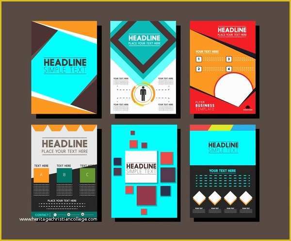 Folder Design Template Free Download Of Brochure Design Templates Collection Layout Free Vector In