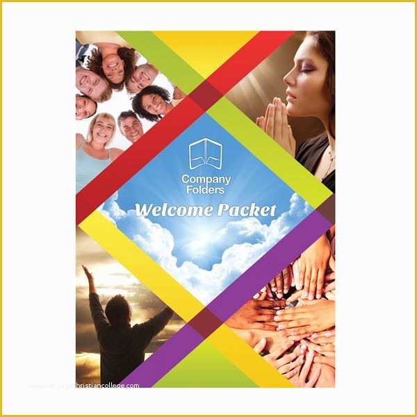 Folder Design Template Free Download Of Colorful Church Wel E Packet Folder Template Front View