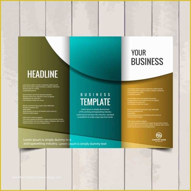 Folder Design Template Free Download Of Tri Fold Brochure Template Vector
