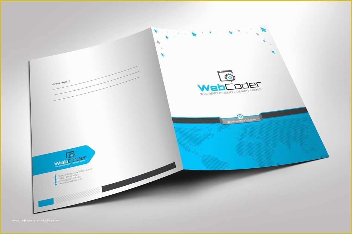 Folder Design Template Free Of Presentation Folder