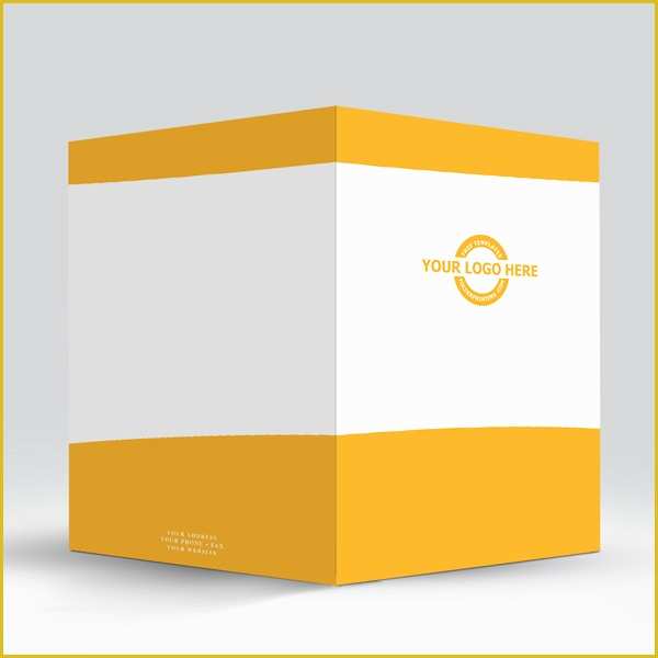 Folder Design Template Free Of Presentation Folder Yellow