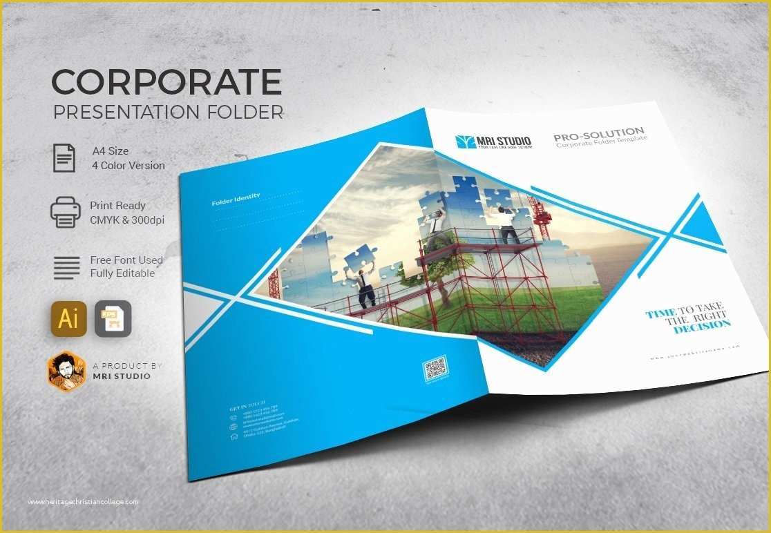 Folder Design Template Free Of Pro solution Presentation Folder Stationery Templates