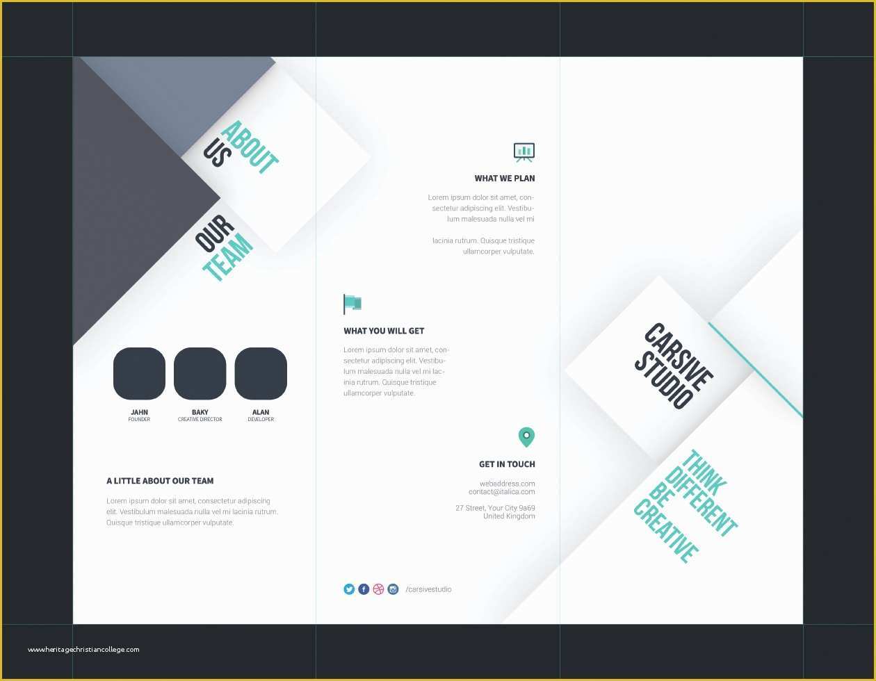 Folder Design Template Free Of Tri Fold Brochure Template