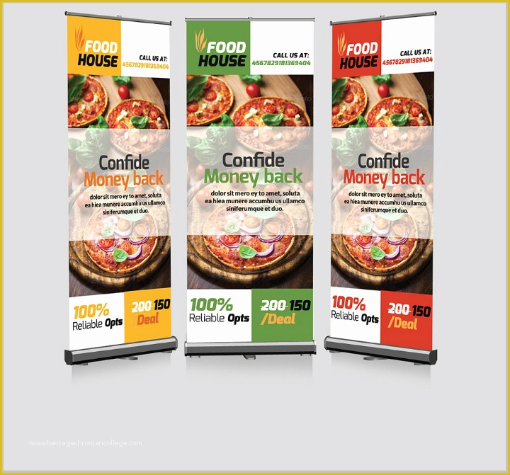 Food Banner Design Template Free Of 19 Best Restaurant Roll Up Banner Template