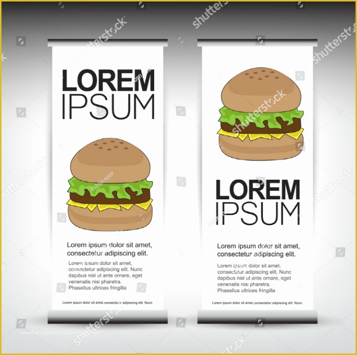 Food Banner Design Template Free Of 19 Best Restaurant Roll Up Banner Template