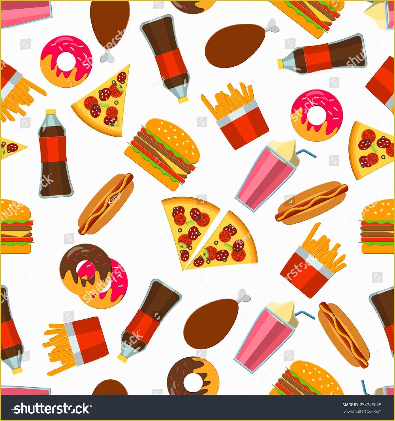 Food Banner Design Template Free Of Flat Vector Illustration Fastfood Design Website Stock