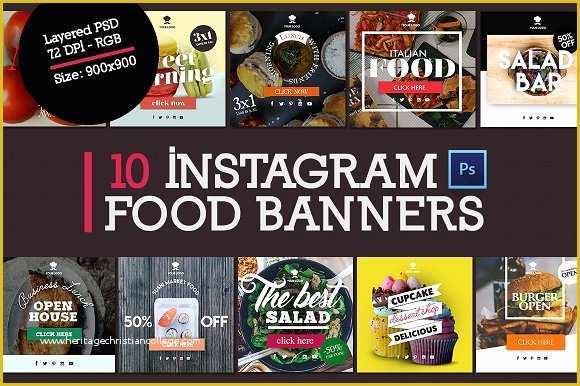 Food Banner Design Template Free Of Instagram Layouts Beautiful Templates to Design Your Own