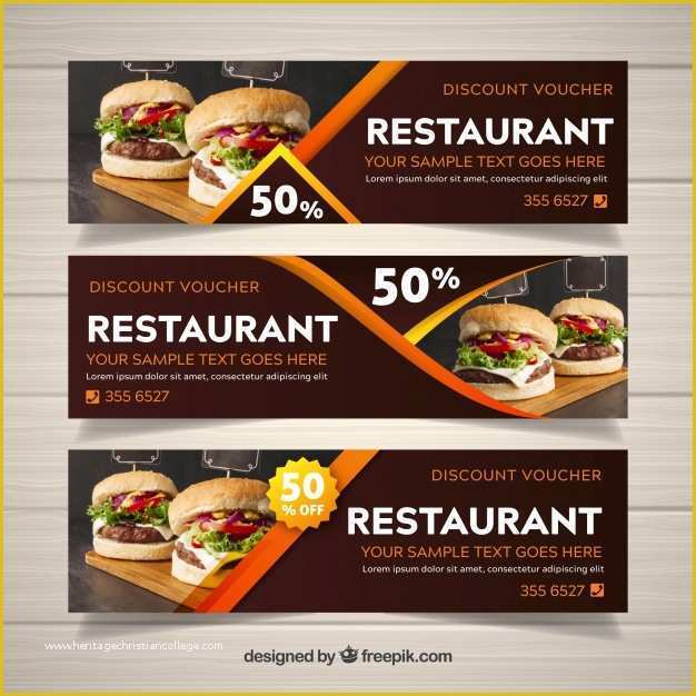Food Banner Design Template Free Of Restaurant Banner Vectors S and Psd Files