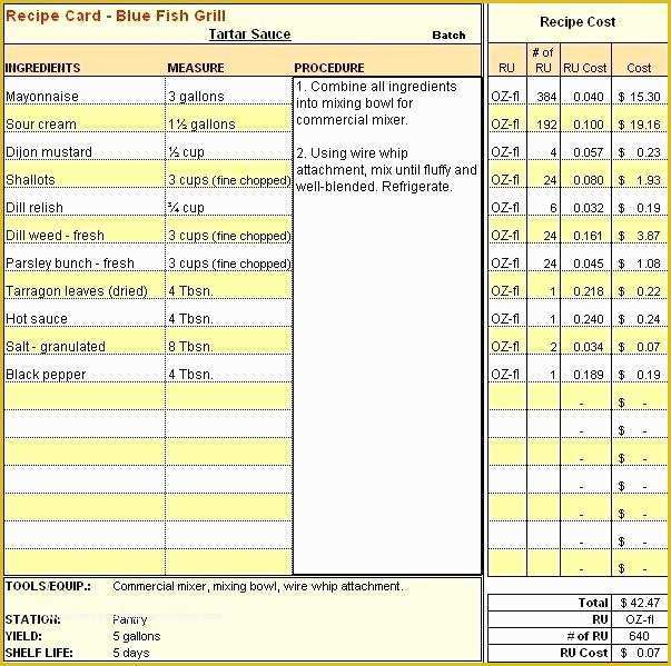 Food Costing Template Free Download Of Wolfteamhesap – Sample Spreadsheets