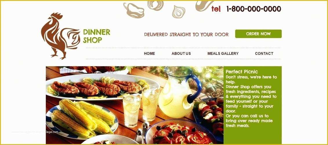 Food Delivery Website Templates Free Download Of Food Delivery Website Template Best Free Responsive