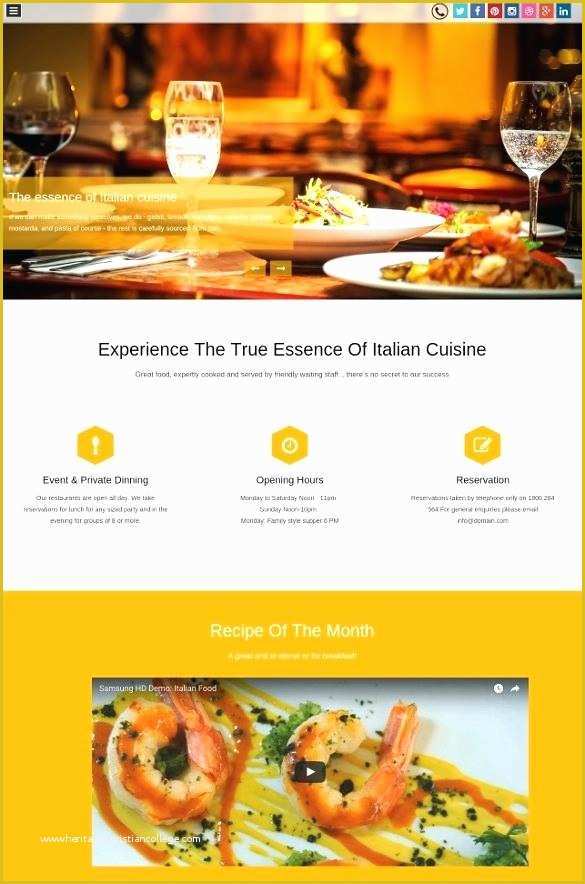 Food Delivery Website Templates Free Download Of Food Delivery Website Template Best Free Responsive