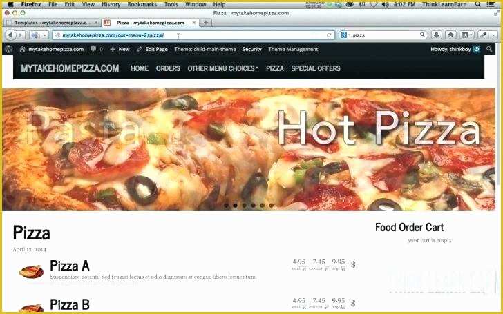 Food Delivery Website Templates Free Download Of Pizza Website Template Free