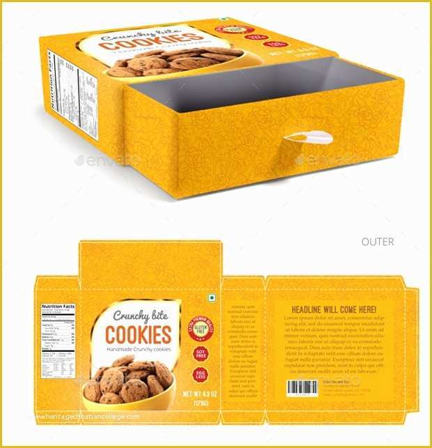 Food Packaging Design Templates Free Of 17 Cookies Packaging Psd Templates