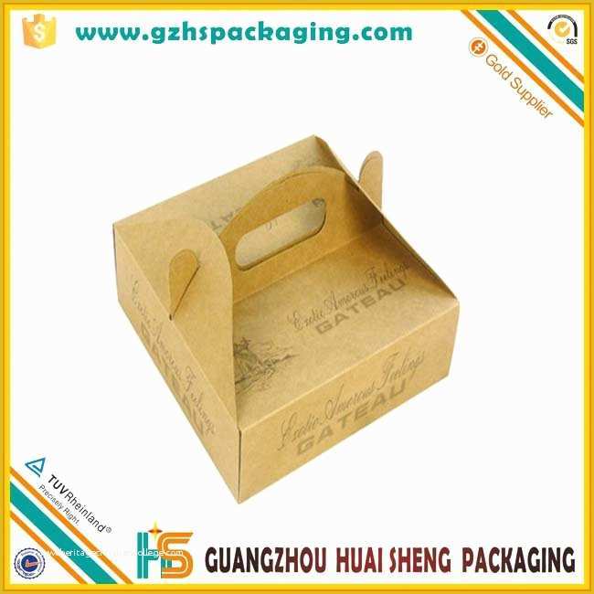 Food Packaging Design Templates Free Of Food Packaging Box Design Templates Cake Box with Handle