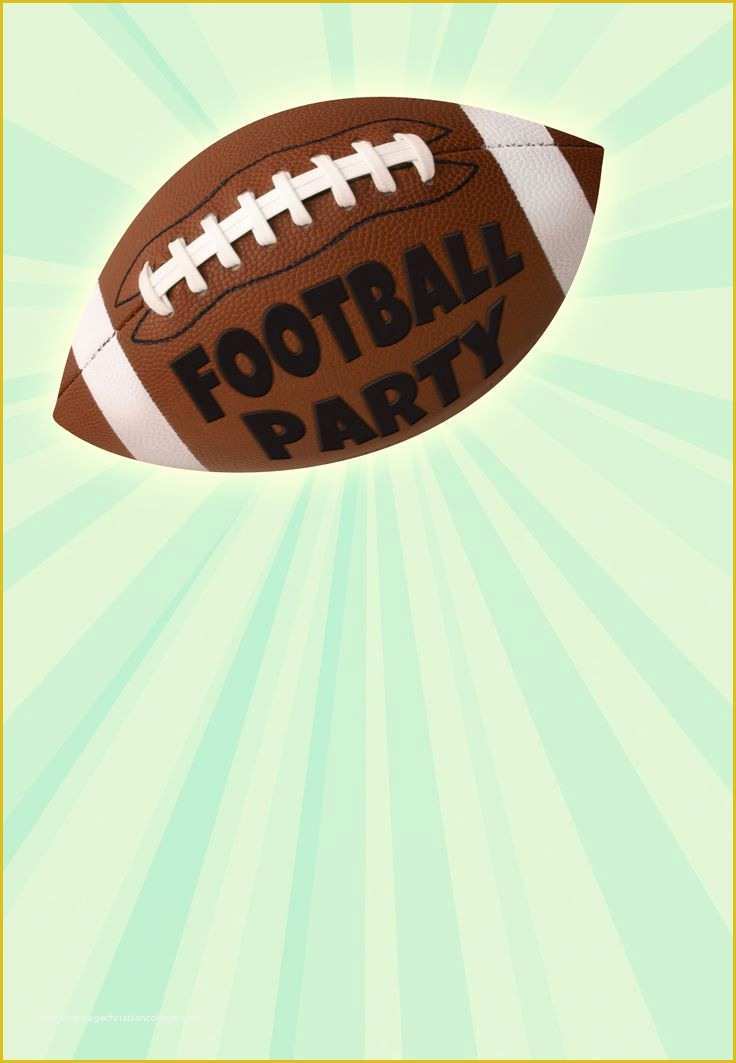 Football Birthday Party Invitation Templates Free Of 41 Best Images About Party Invitation Templates On