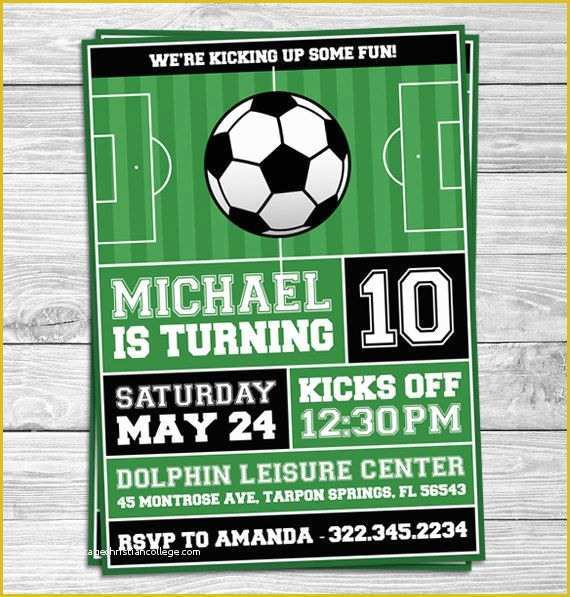 Football Birthday Party Invitation Templates Free Of Best 20 Football Invitations Ideas On Pinterest