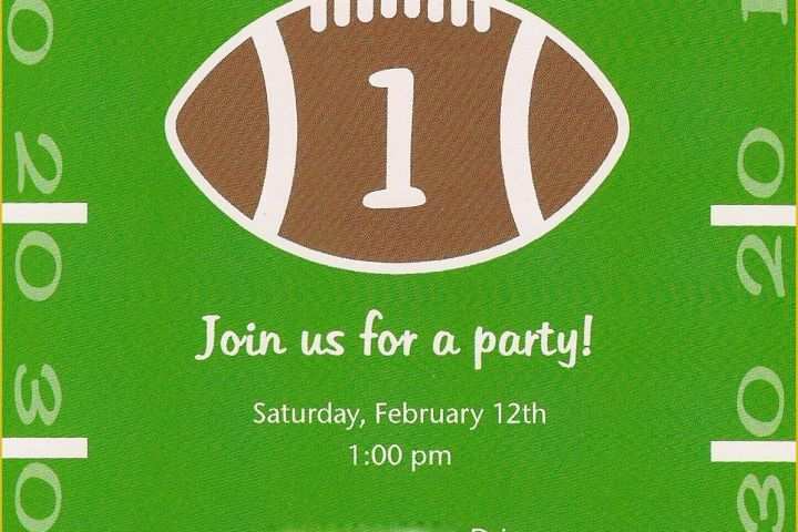 Football Birthday Party Invitation Templates Free Of Birthday Party Football theme