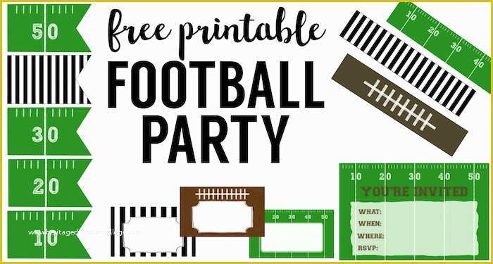 Football Birthday Party Invitation Templates Free Of Football Party Invitation Template Free Printable