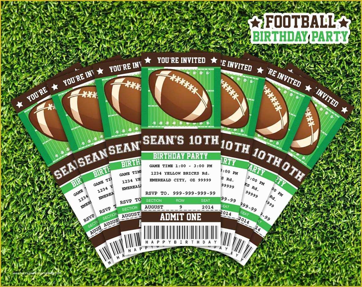 Printable Football Ticket Template Printable World Holiday
