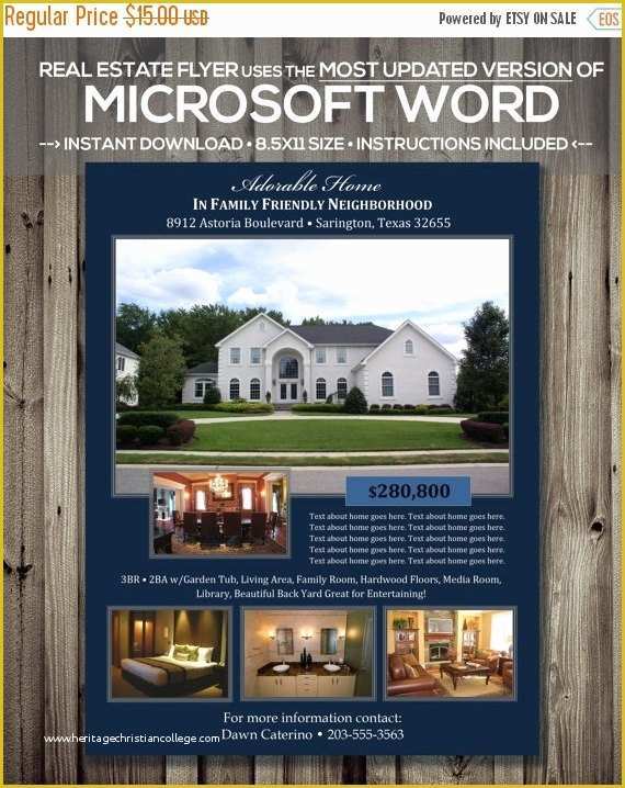For Sale Flyer Template Free Download Of Sale Real Estate Flyer Template Microsoft by Scripturewallart