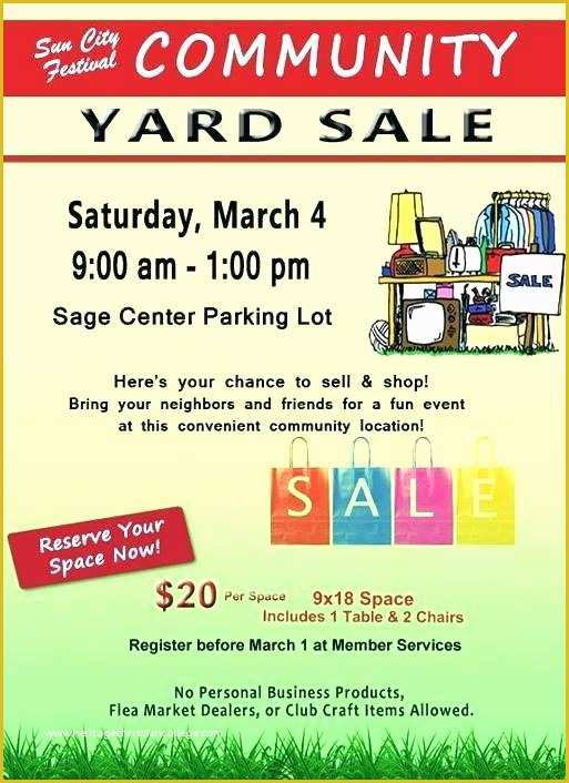 For Sale Flyer Template Free Download Of Yard Sales Flyers Yard Sale Flyers Inspirational Munity