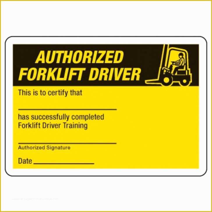 Forklift Certification Card Template Free Of Firearms Training Certificate Template