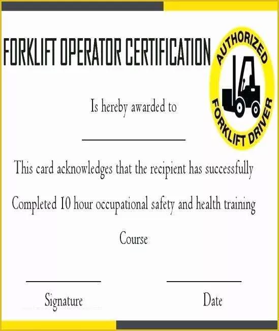 Forklift Certification Card Template Free Of Wallet Card Template – Bharathb