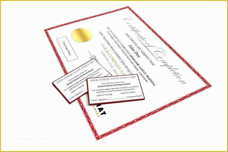 Forklift Certification Wallet Card Template Free Of Certified forklift Operator Wallet Card Template forklift