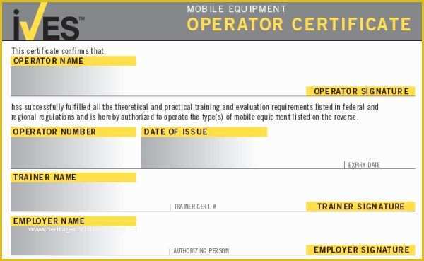 Forklift Certification Wallet Card Template Free Of forklift License Template Wallet Size Nextinvitation