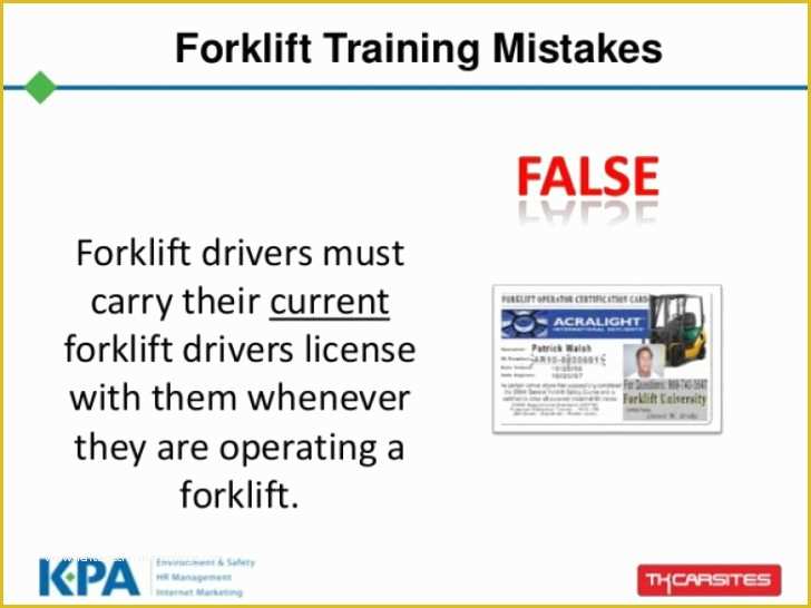 Forklift Certification Wallet Card Template Free Of Wallet Size Certification Card Template Launchosiris