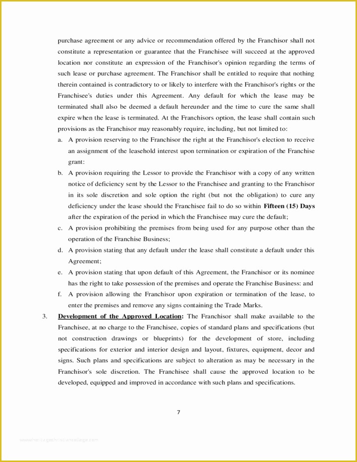 Franchise Agreement Template Free Download Of Franchise Agreement Sample Template Free Download