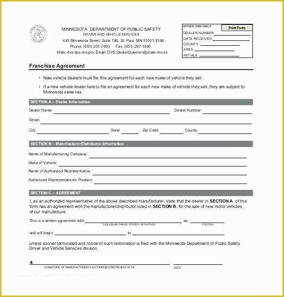 Franchise Agreement Template Free Download Of Franchise Contract Template Best Disclosure Document