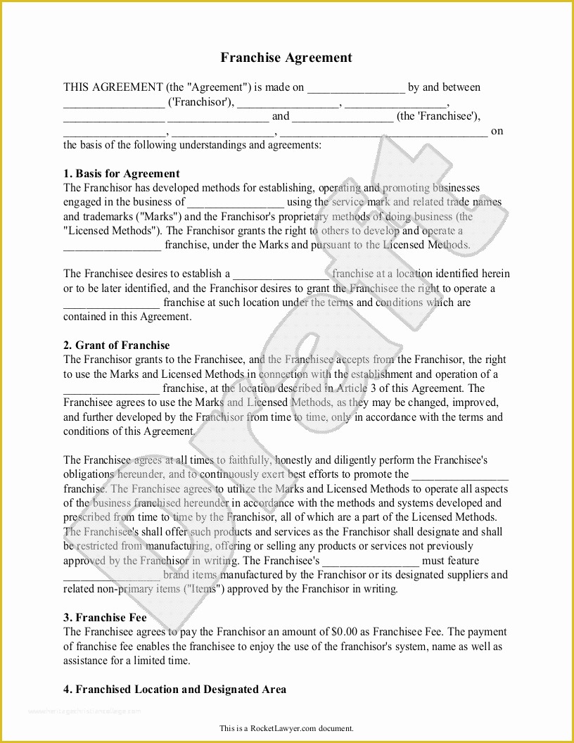Franchise Agreement Template Free Download Of top 5 Samples Franchise Agreement Templates Word