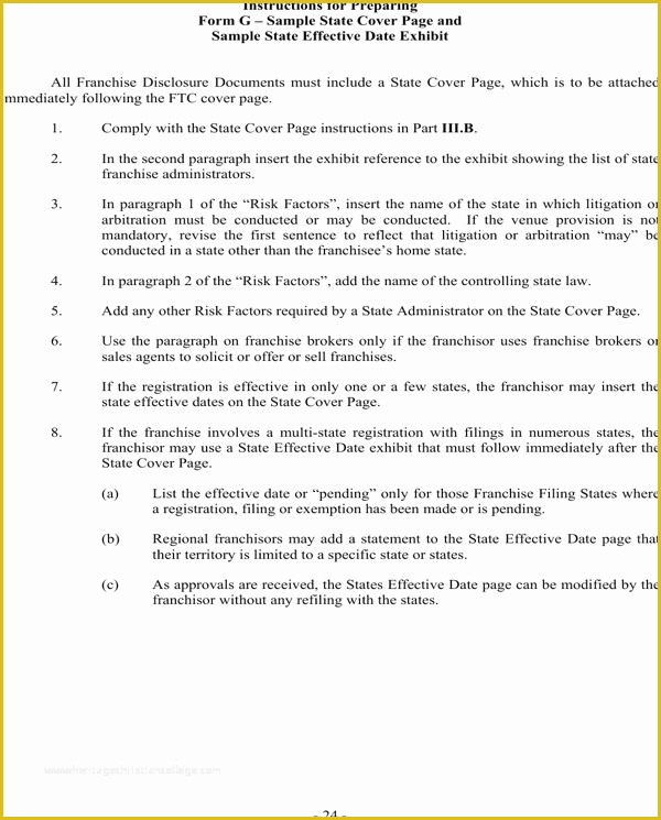 Franchise Disclosure Document Template Free Of Download Franchise Disclosure Document for Free