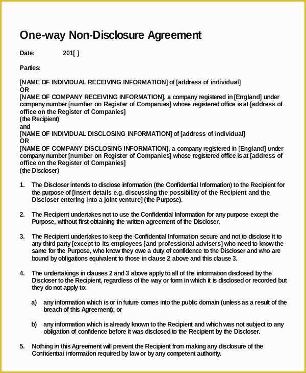 franchise-disclosure-document-template-free-of-short-non-disclosure-agreement-template-statement