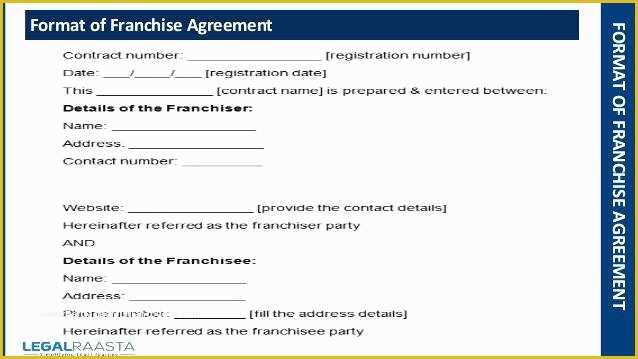 Franchise Manual Template Free Of Franchise Agreement Template Free Word Documents Download