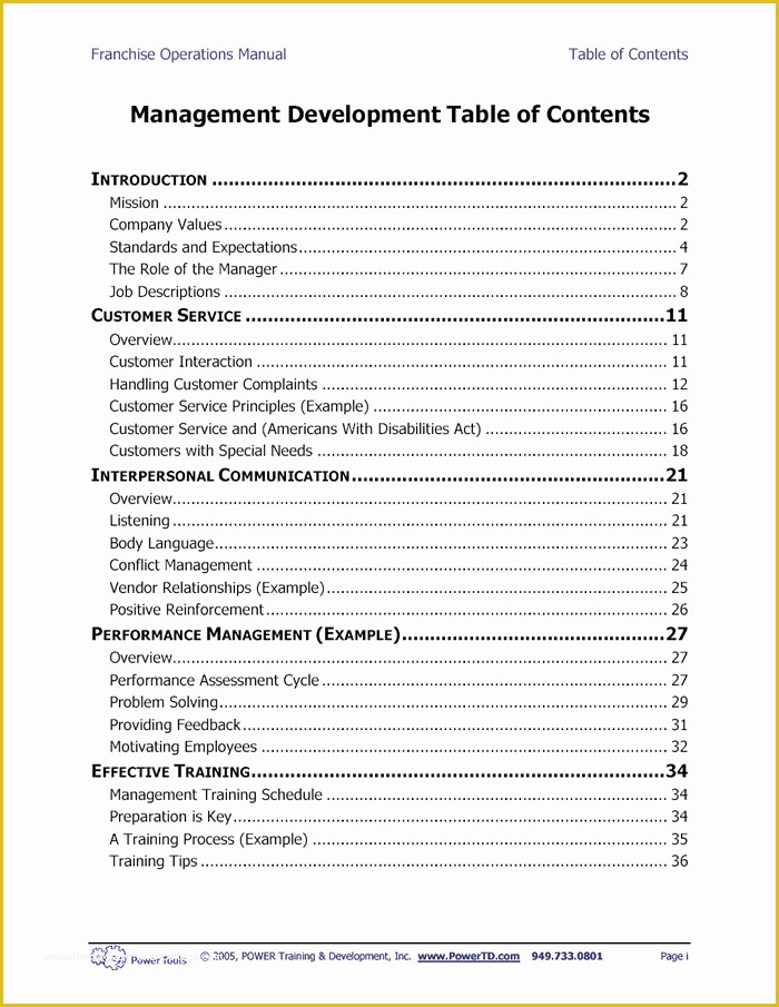 Franchise Operations Manual Template Free Download Of Franchise Operations Manual Template Sampledownload Free