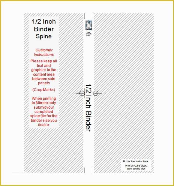 Free 1 Binder Spine Template Of 6 Sample Binder Spine Templates