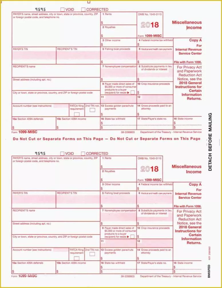 Free 1099 Misc Template Word Of 1099 Copy A Template