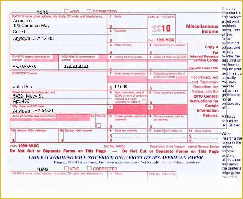 Free 1099 Misc Template Word Of 1099 Misc form Template Word Templates Resume Examples