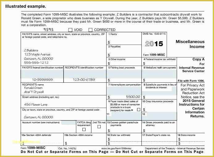 Free 1099 Misc Template Word Of 15 Free 1099 Pay Stub Template