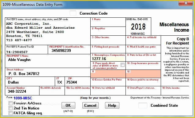 Free 2016 W2 Template Of 1099 Express software for Irs form 1099 1098 5498 W 2 W 3