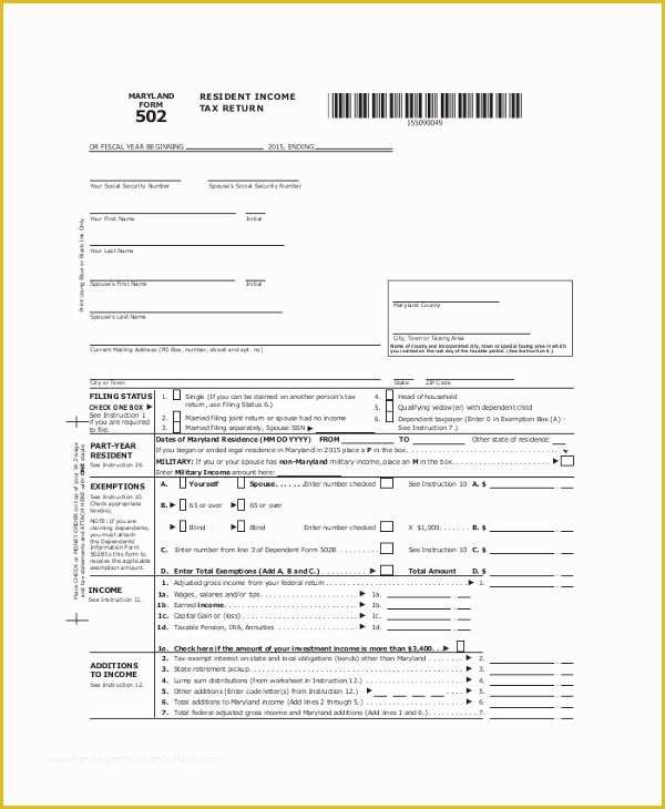 Free 2016 W2 Template Of 7 Sample Tax forms