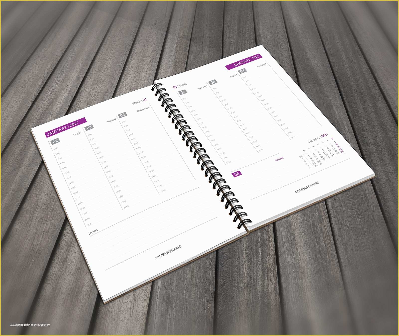 Free 2016 W2 Template Of Daily Planner Template In Pdf and Indesign format for 2019